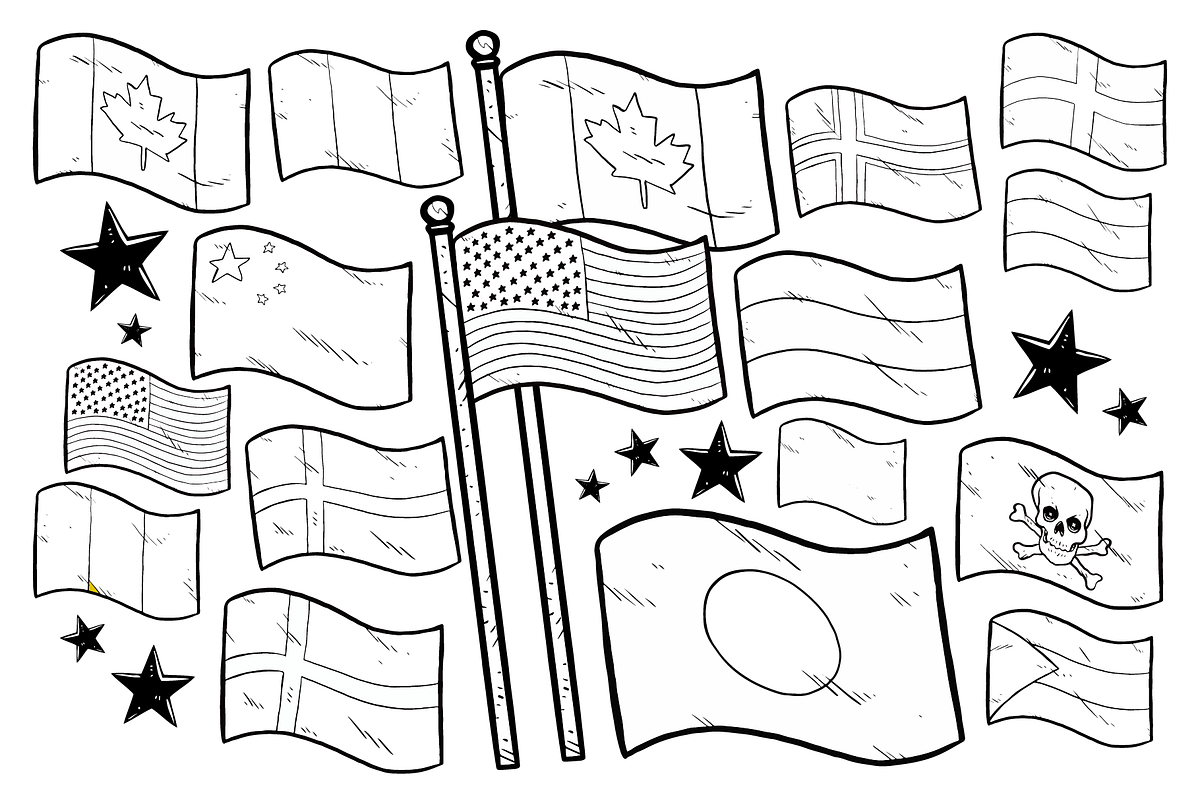Flags Ahoy Vector Pack, an Illustration by Vectory by BSC (Photo 3 of 3)