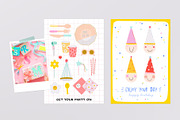 Party Clipart, Cards & Patterns, a Decorative Illustration by Ruslana Lubenets (Thumbnail 9 of 22)