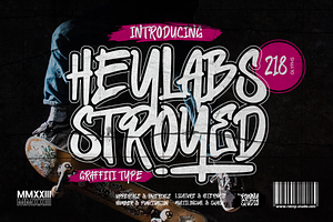 Heylabs Stroyed Graffiti Type Font