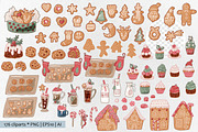 Christmas bakery collection. Vector, a Food Illustration by VaraNa Art (Thumbnail 3 of 20)