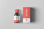 Front Flat Supplement Package Mockup, a Packaging Mockup by DesignRushMarket (Thumbnail 1 of 2)