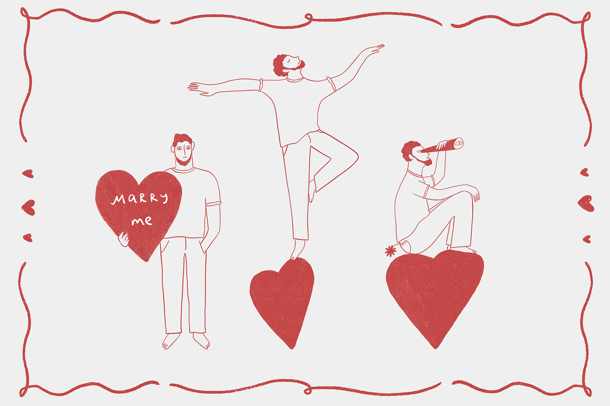 Love Line Art Collection, a Person Illustration by Annakniaz (Photo 8 of 15)