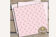 Girl Bunny Rabbit Digital Paper, a Pattern Graphic by JennyL Designs (Thumbnail 3 of 5)