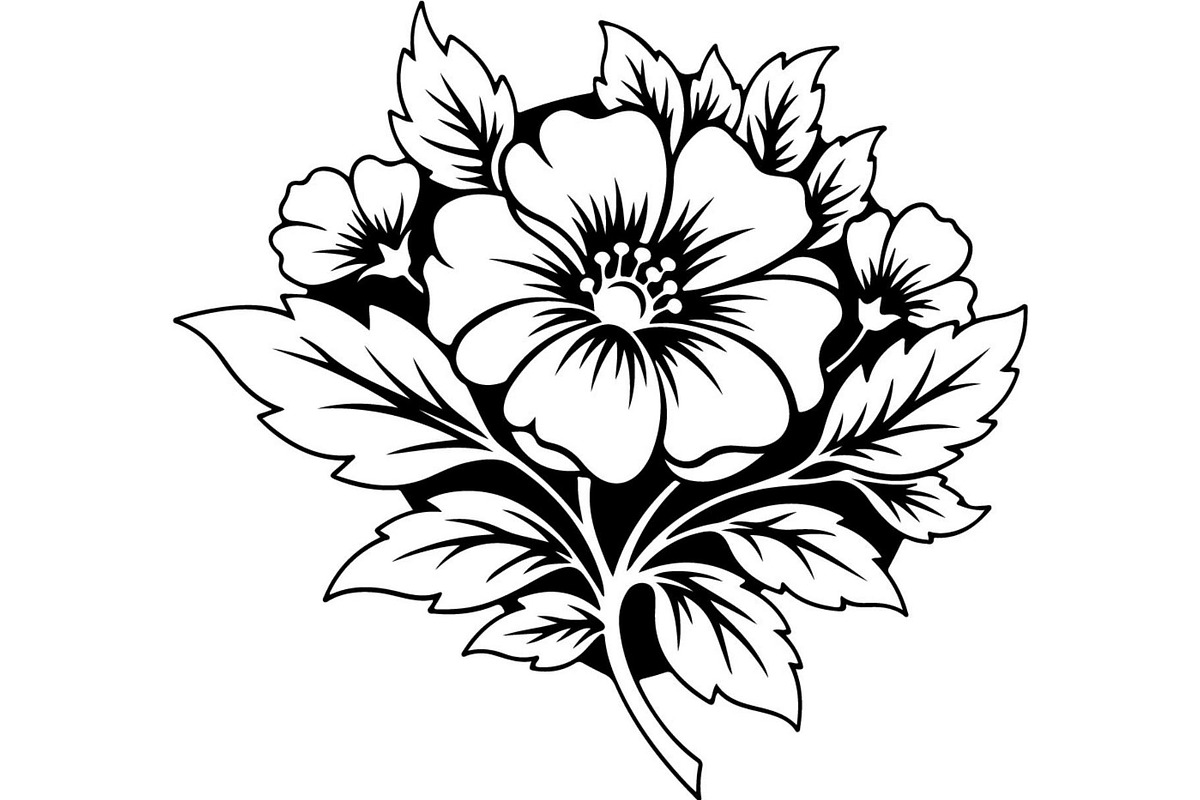 Vintage Botanical Flower Vector Set, an Object Illustration by Designer_Momina (Photo 4 of 26)