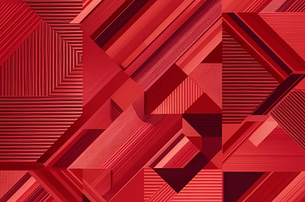 Red geometric shape stock image, an Abstract Photo by ComfortQ