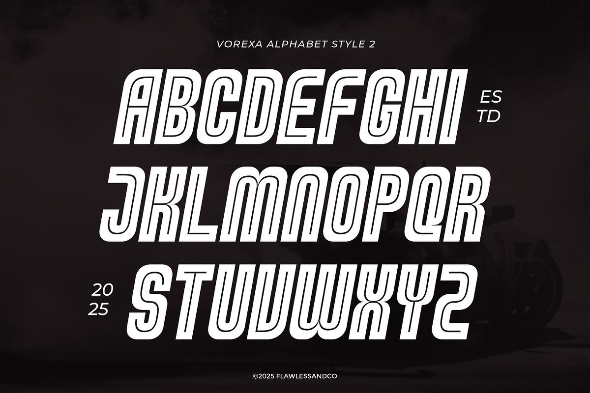 Vorexa - Modern Sport Font, a Sans Serif Font by Flawless And Co (Photo 8 of 10)