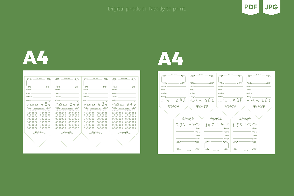 Plant Stake Labels, Printable, a Card Template by Ilia Design (Photo 2 of 4)