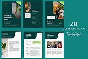 Dark Green Modern Business Plan, a Print Template by TheSimplySereneShop (Thumbnail 2 of 9)