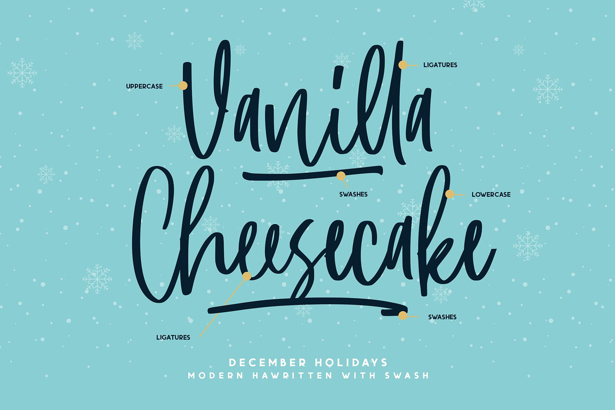December Holidays, a Script Font by Good Java Studio (Photo 8 of 8)