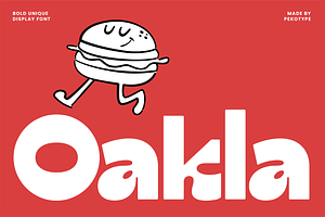 Oakla - Display Logo Font