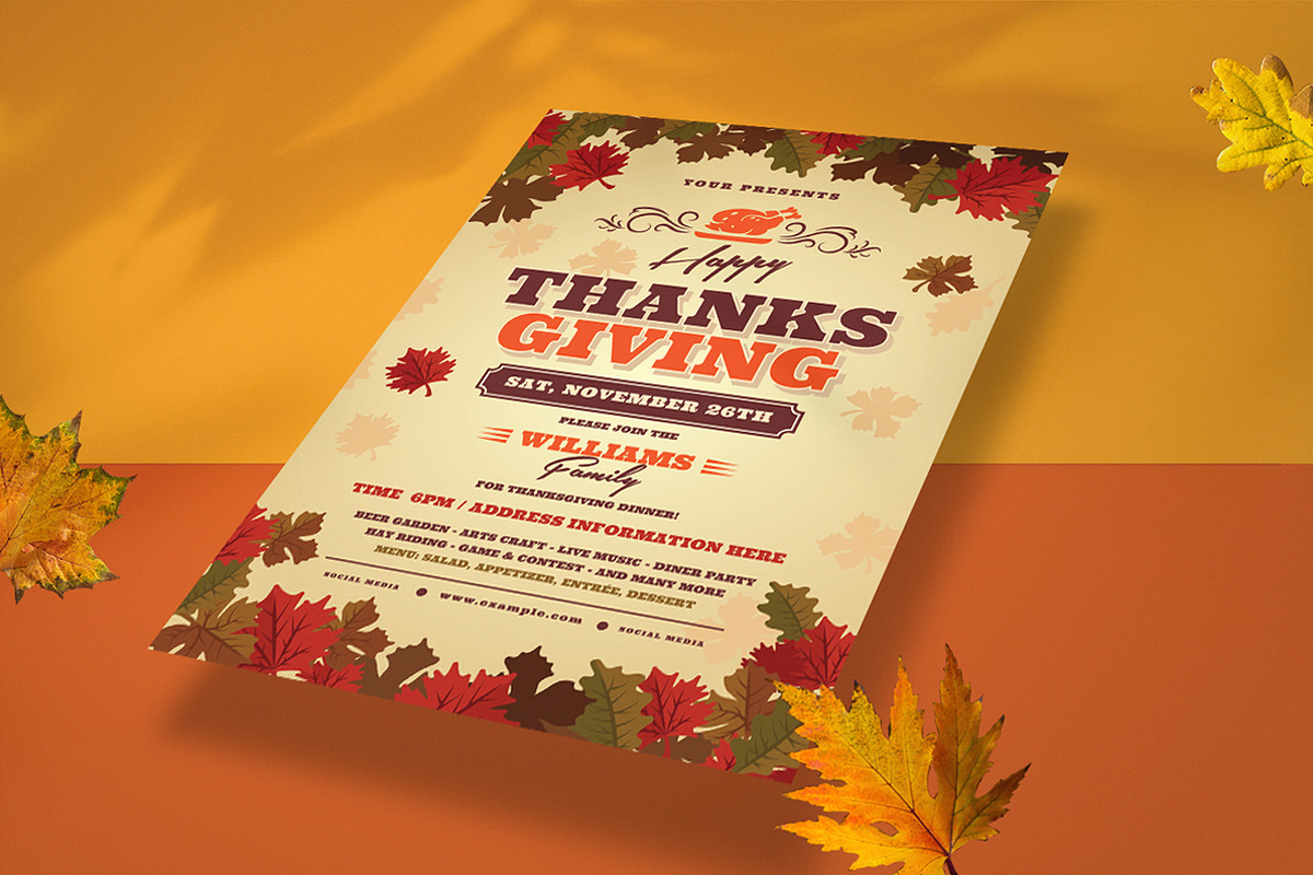 Thanksgiving Flyer, a Flyer Template by Totem Design Studio (Photo 4 of 5)