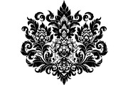 Baroque Black Floral Ornament Set, an Object Graphic by Designer_Momina (Thumbnail 6 of 13)