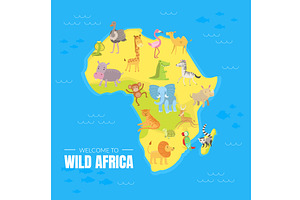 Welcome to Wild Africa Banner, an Animal Illustration by TopVectors