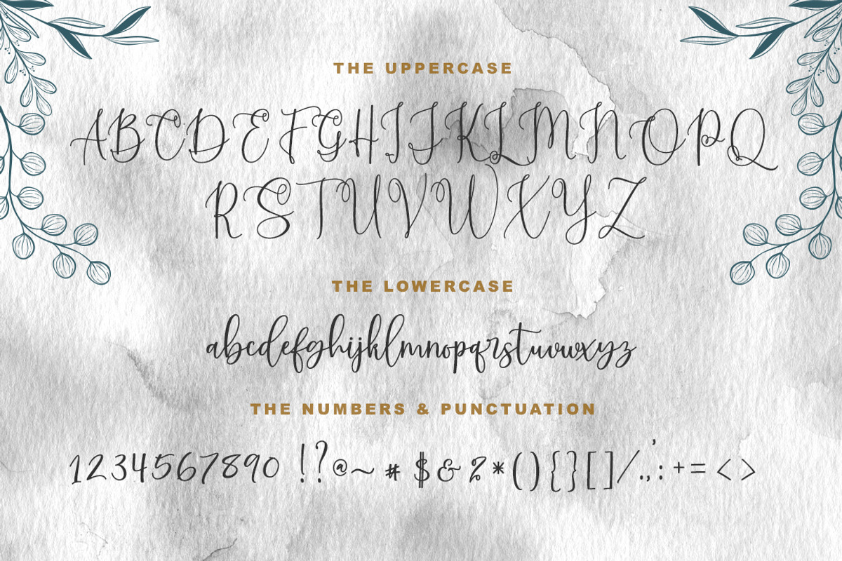 audrey Script Font Duo preview 7