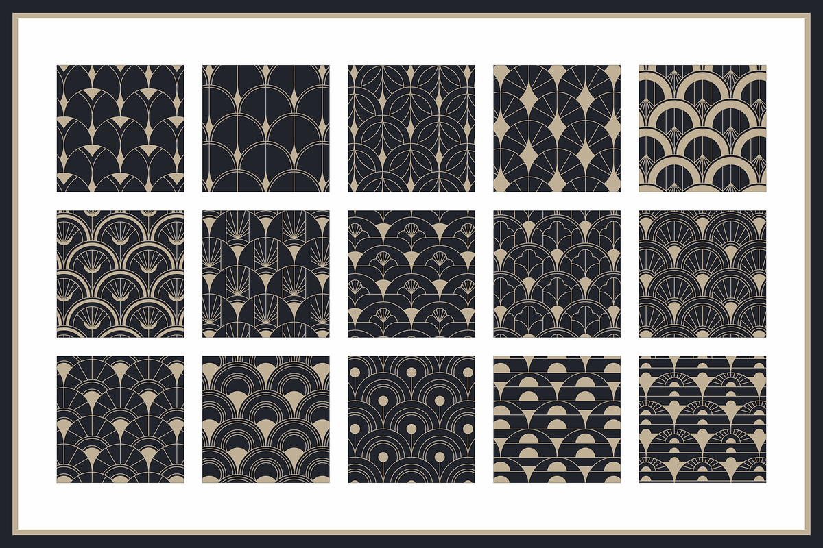 40% OFF | All Fish Scale Art Deco, a Pattern Graphic by Firowerk (Photo 7 of 13)