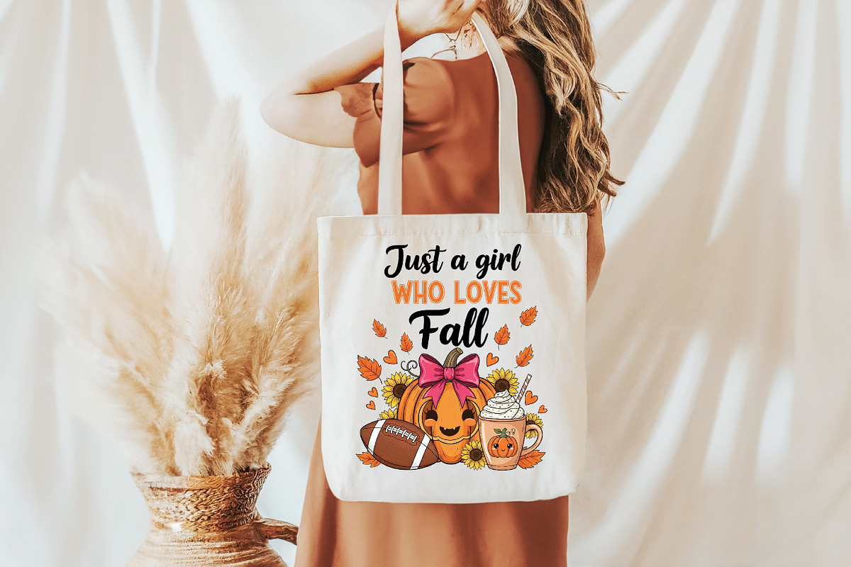 Just a Girl Who Loves Fall Png,, an Illustration by DreamCafeArt (Photo 5 of 7)