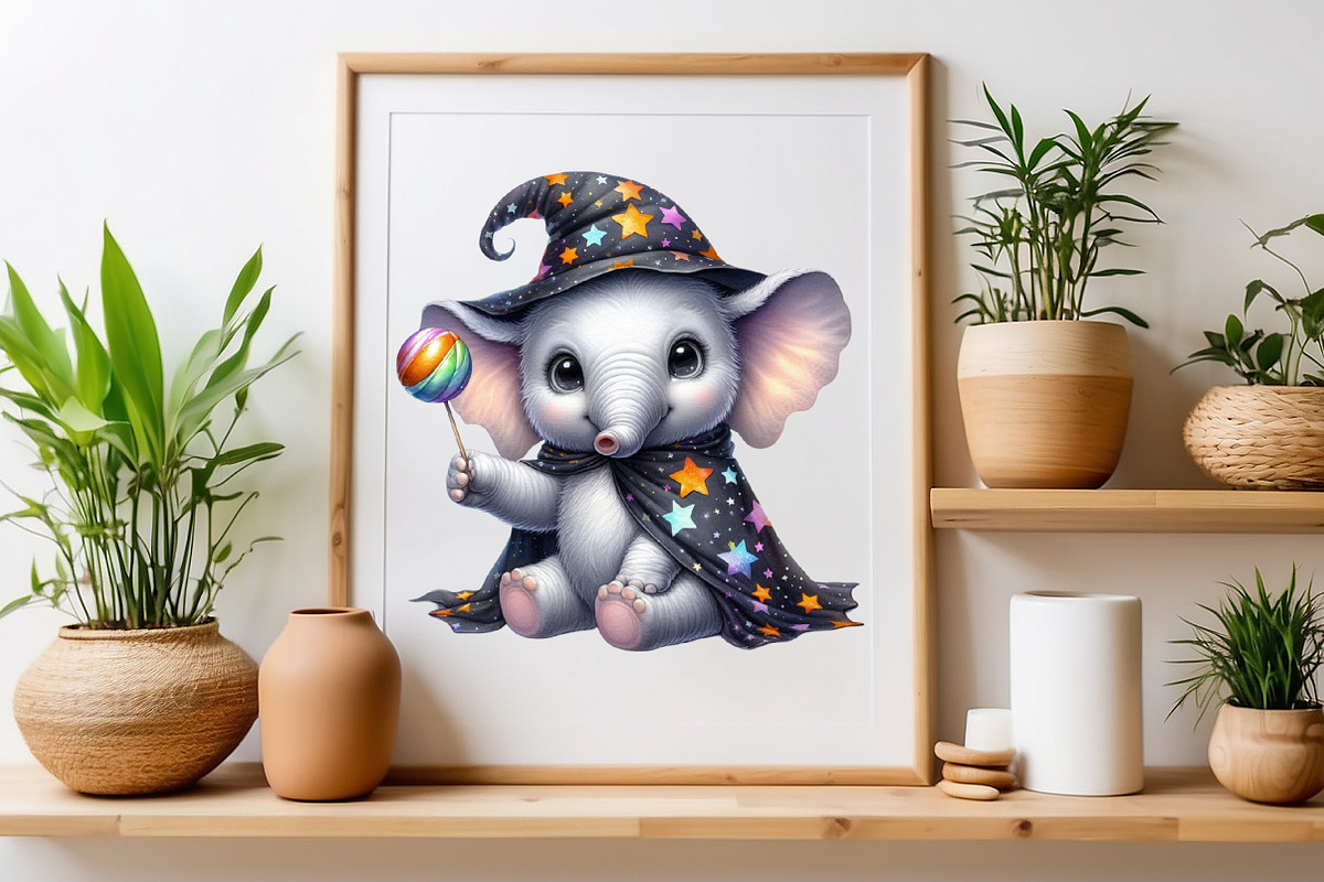 Halloween Elephant Sublimation, a Seasonal Illustration by Craft Nest (Photo 4 of 5)