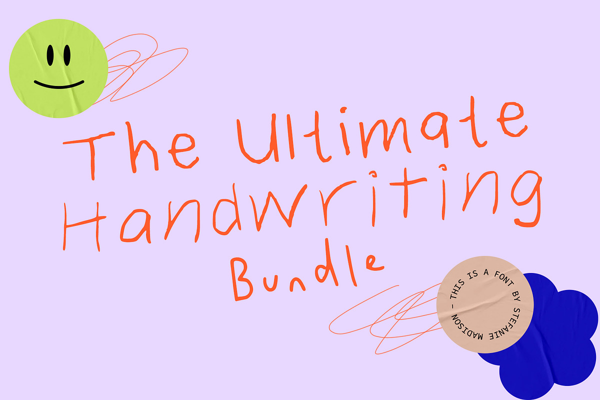 Handwriting Bundle - OVER 40% OFF, a Script Font by Stefanie Madison (Photo 1 of 21)