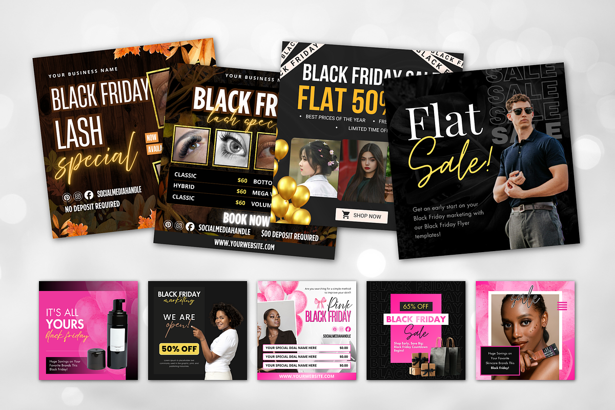Black Friday Flyer Canva Template, a Social Media Template by Snapybiz (Photo 2 of 8)