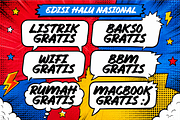 Uh Kaget Bold Comic Display Font, a Handwritten Font by Ronny Studio (Thumbnail 8 of 9)