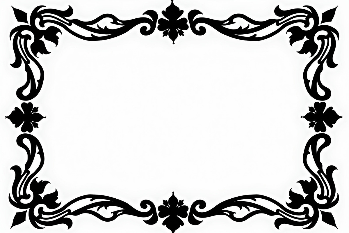 Elegant Floral Border Vector Design,, an Illustration by Amazin_art (Photo 20 of 26)