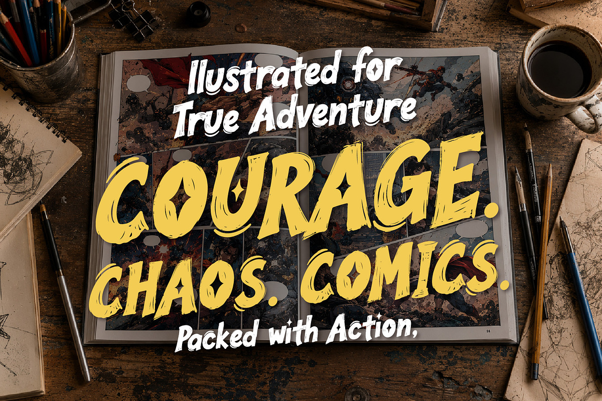 WELLDRUNE - Fearless Bold Stories, a Handwritten Font by HypeWorksCo (Photo 3 of 17)
