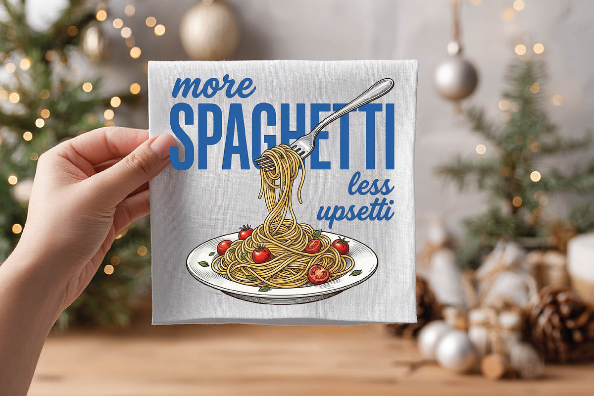 Summer Spaghetti Pasta Hand Drawn PN, an Illustration by DreamPrint404 (Photo 3 of 6)