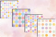 Pastel Polka Dot Seamless Patterns, a Pattern Graphic by SVGArt (Thumbnail 2 of 9)
