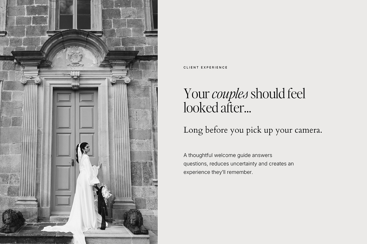 Wedding Photographer Welcome Guide, a Presentation Template by Adam and Grace (Photo 15 of 25)