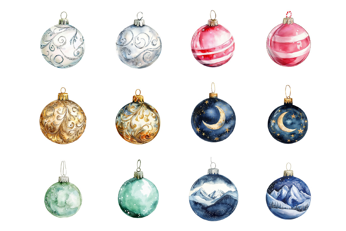 Christmas Bauble Clipart, an Illustration by Design Market (Photo 3 of 3)