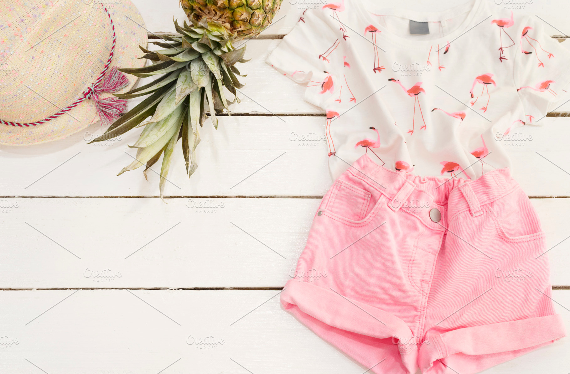 Girl's clothes and accessories, a Background Photo by MONNKA