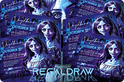 Halloween Party Flyer, a Flyer Template by regalDRAW (Thumbnail 3 of 3)