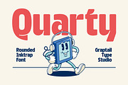 Quarty - Rounded Inktrap Font, a Sans Serif Font by Graptail (Thumbnail 1 of 16)