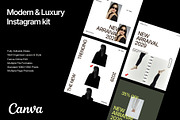 Modern & Luxury Instagram Kit, a Social Media Template by Devators (Thumbnail 2 of 8)