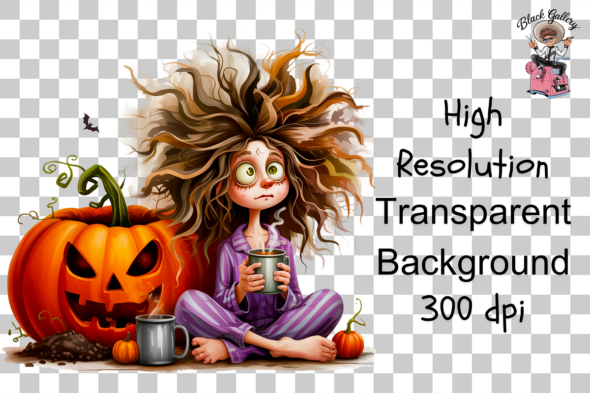 Spooky Halloween Girls PNG Bundle, a Graphic by Rina Akther (Photo 11 of 11)