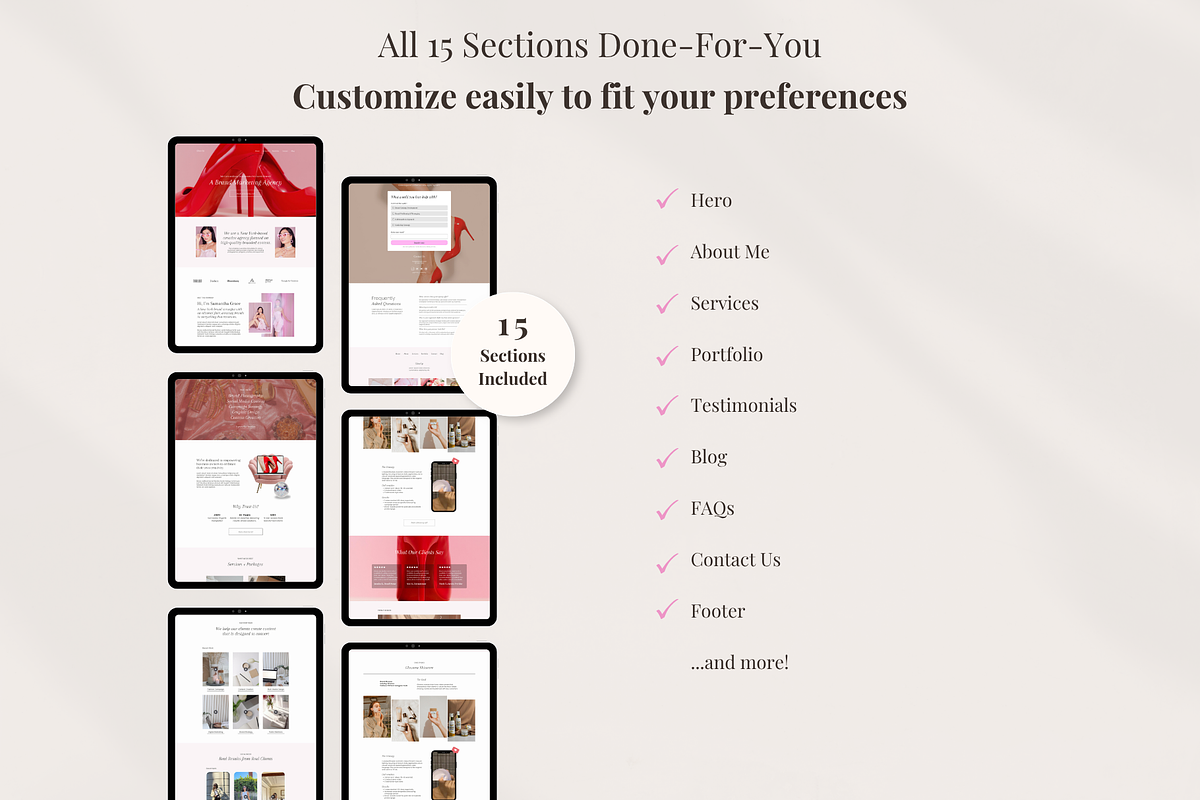 Marketing Agency Website Template, a Landing Page Template by GlamWebDesigns (Photo 6 of 8)