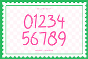 CS Galysia Stamp, a Script Font by Craft Supply Co. (Thumbnail 6 of 8)