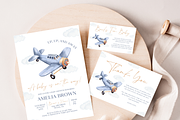 Vintage Airplane Baby Shower Bundle, an Invitation Template by Digital_Mind (Thumbnail 8 of 10)