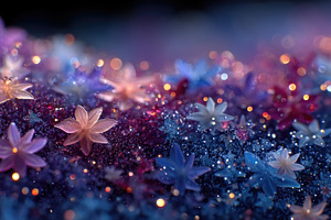 Abstract patriotic floral background for Fourth of July celebrat, a Holiday Photo by José Manuel Gelpi