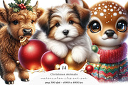 Christmas Animals Clipart PNG, a Transportation Illustration by SinaCreation (Thumbnail 1 of 7)