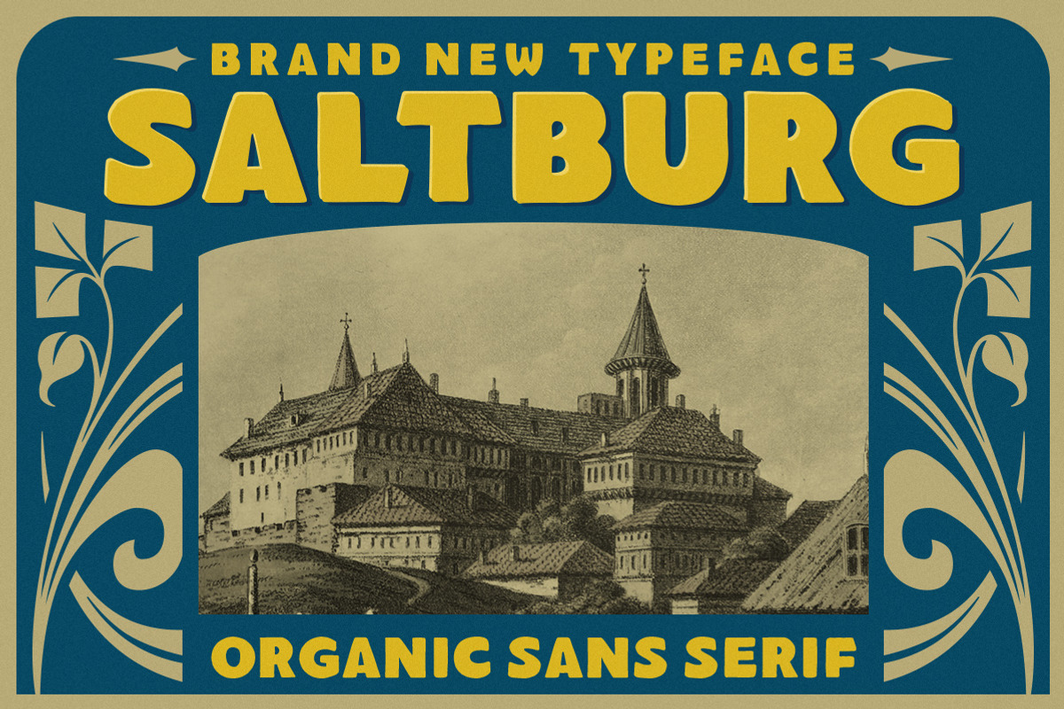 Saltburg - Organic Sans Serif, a Font by Letterhend Studio (Photo 1 of 6)