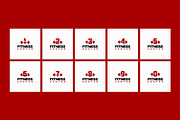 Alphabet and Numberic Fitness logo, a Branding & Logo Template by Lucky Creative (Thumbnail 5 of 5)