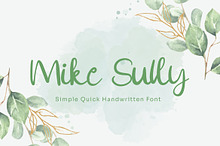 Mike Sully - Handwritten Font