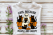 Cats Because People Are Creepy Png, an Illustration by Craft Nest (Thumbnail 3 of 6)