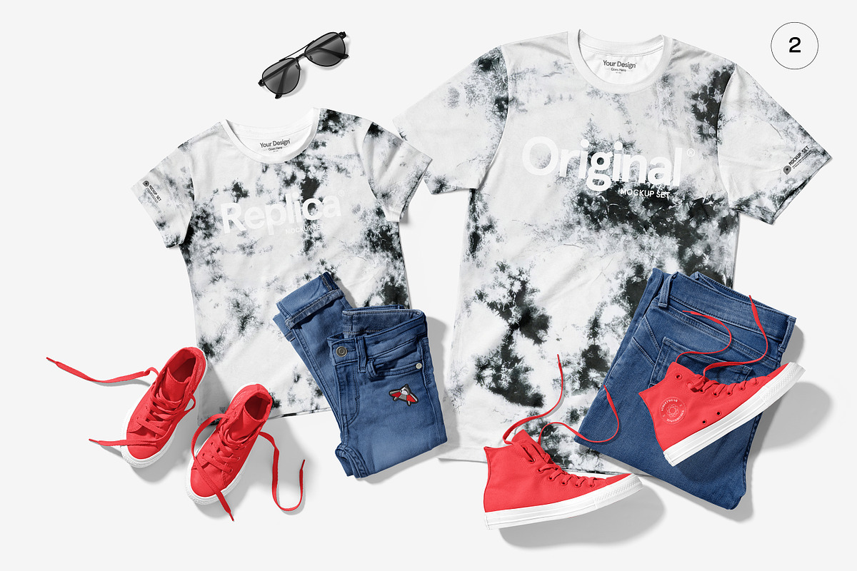 Bella Canvas 3001 Family Mockup Set, a Shirt Mockup by creatsy5 (Photo 10 of 24)