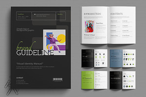 Corporate Brand Guidelines Book, a Brochure Template by MightyDesign