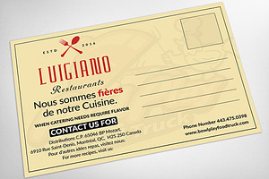 Restaurant Post Card