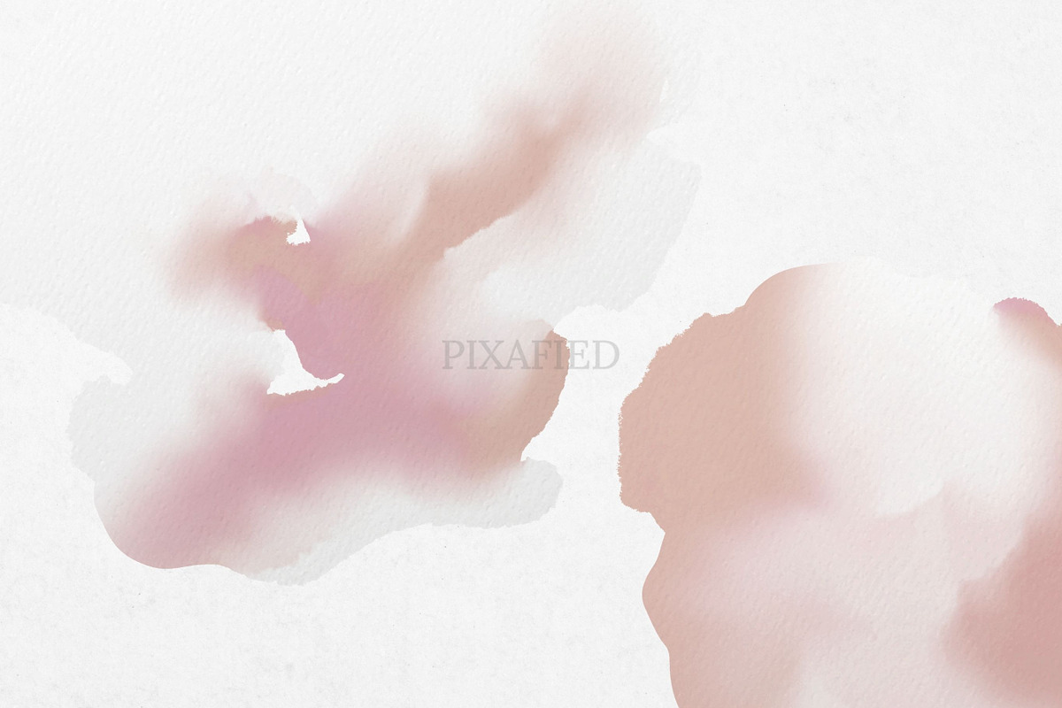Pink and White Watercolour Clip Art, a Decorative Illustration by Pixafied (Photo 2 of 4)