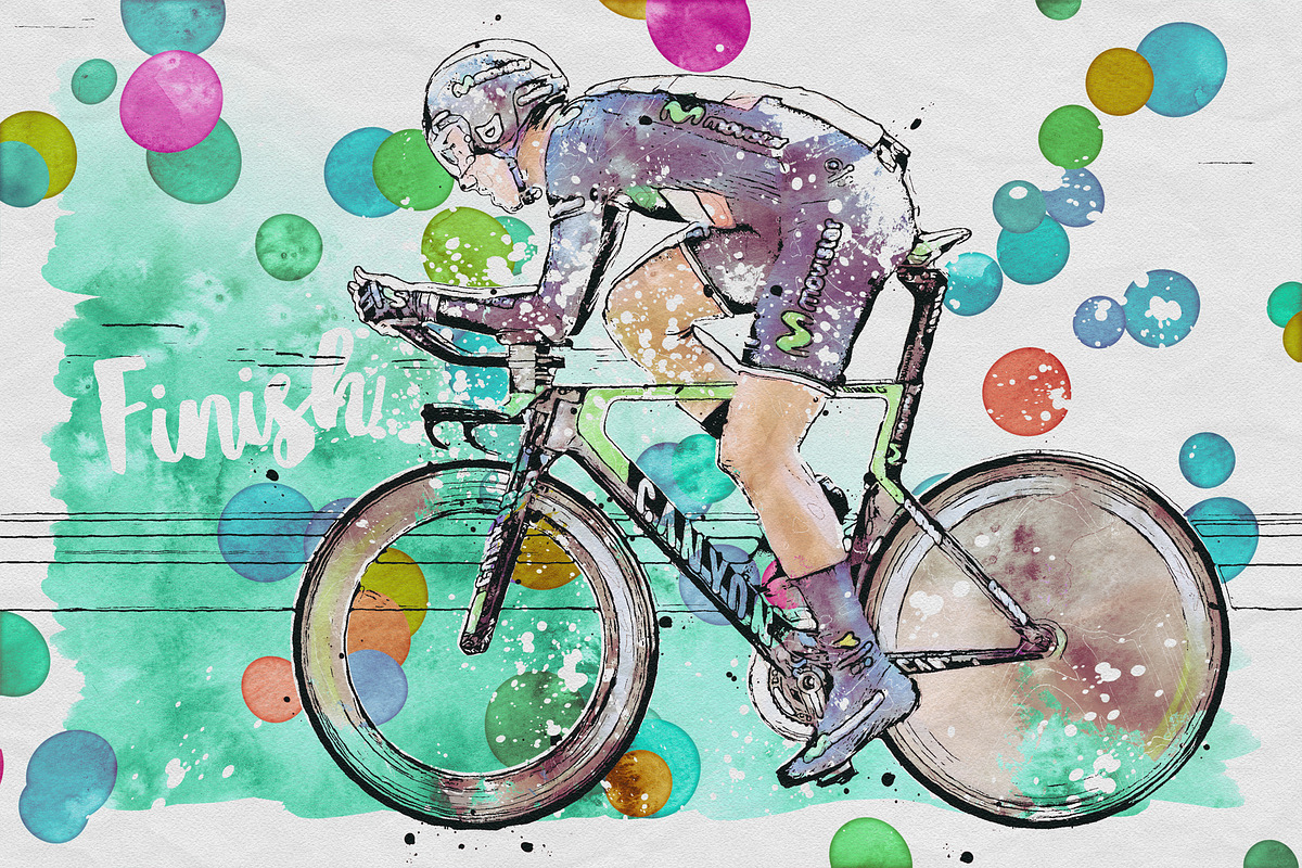 Watercolor Sketch Art, an Action Add-On by Mint Actions (Photo 8 of 12)
