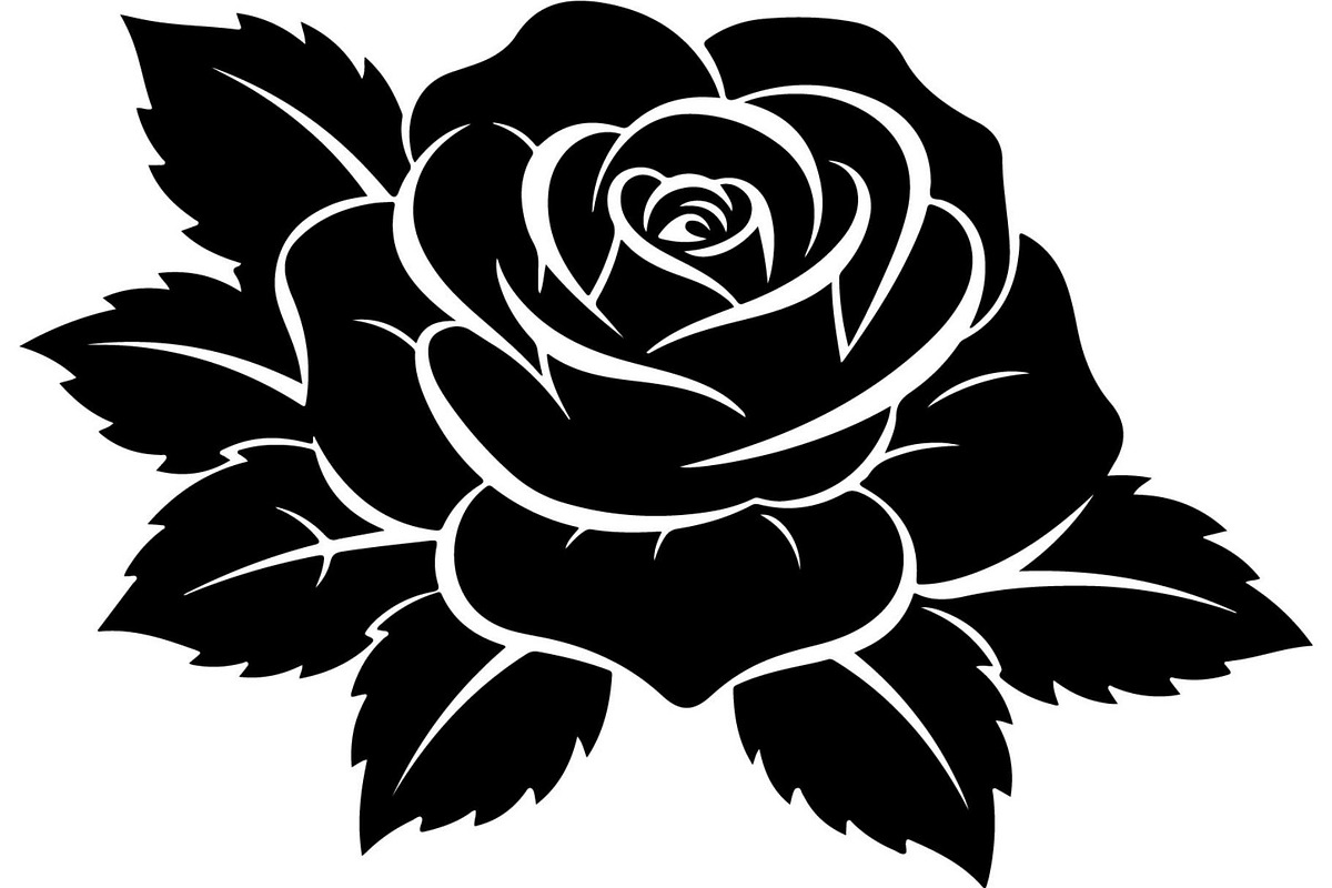 Rose Flower Silhouette Vector Bundle, an Illustration by Designer_Momina (Photo 15 of 21)